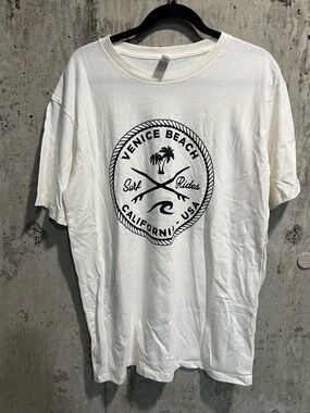 Venice Beach Graphic Short Sleeve Tee - White